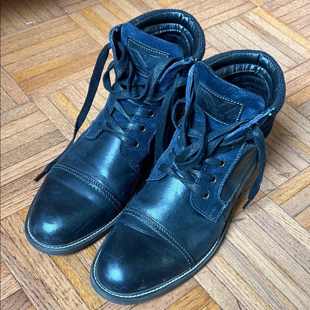 Men's Black Leather Boots